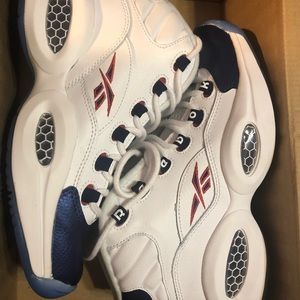 White iversons rebook shoes